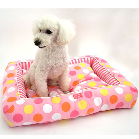 Pink Polka Dots Pet Bed