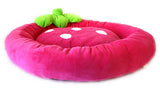 Round Strawberry Pet Bed